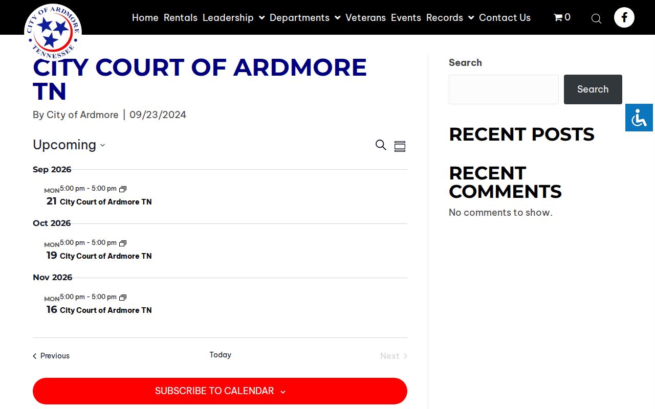 Ardmore warrant question routed through the city contact and court information page
