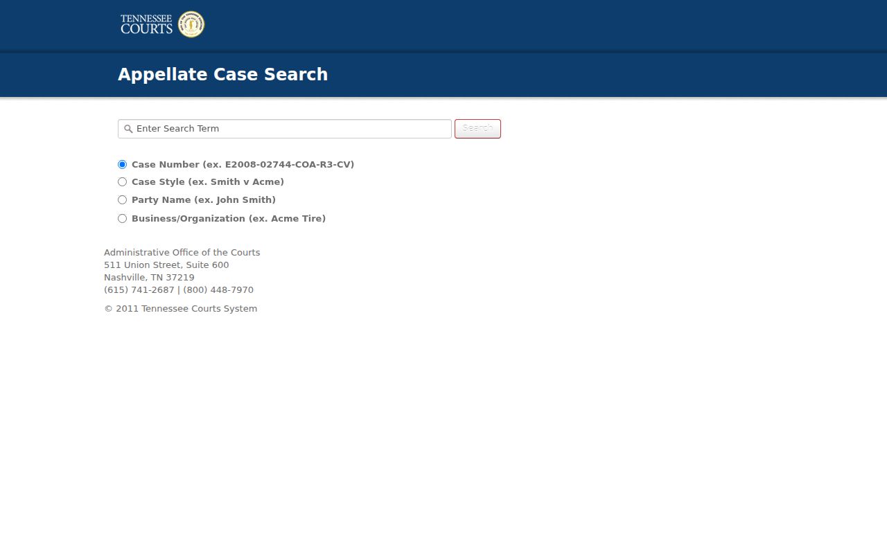 Lincoln County warrant search context: Tennessee appellate case-history fields are not trial warrant fields